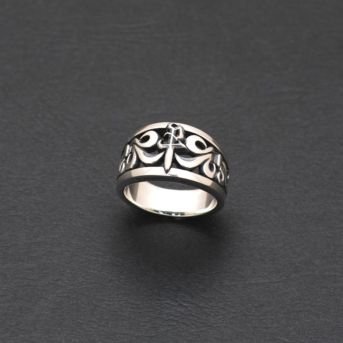 Black Zest Ring / Silver