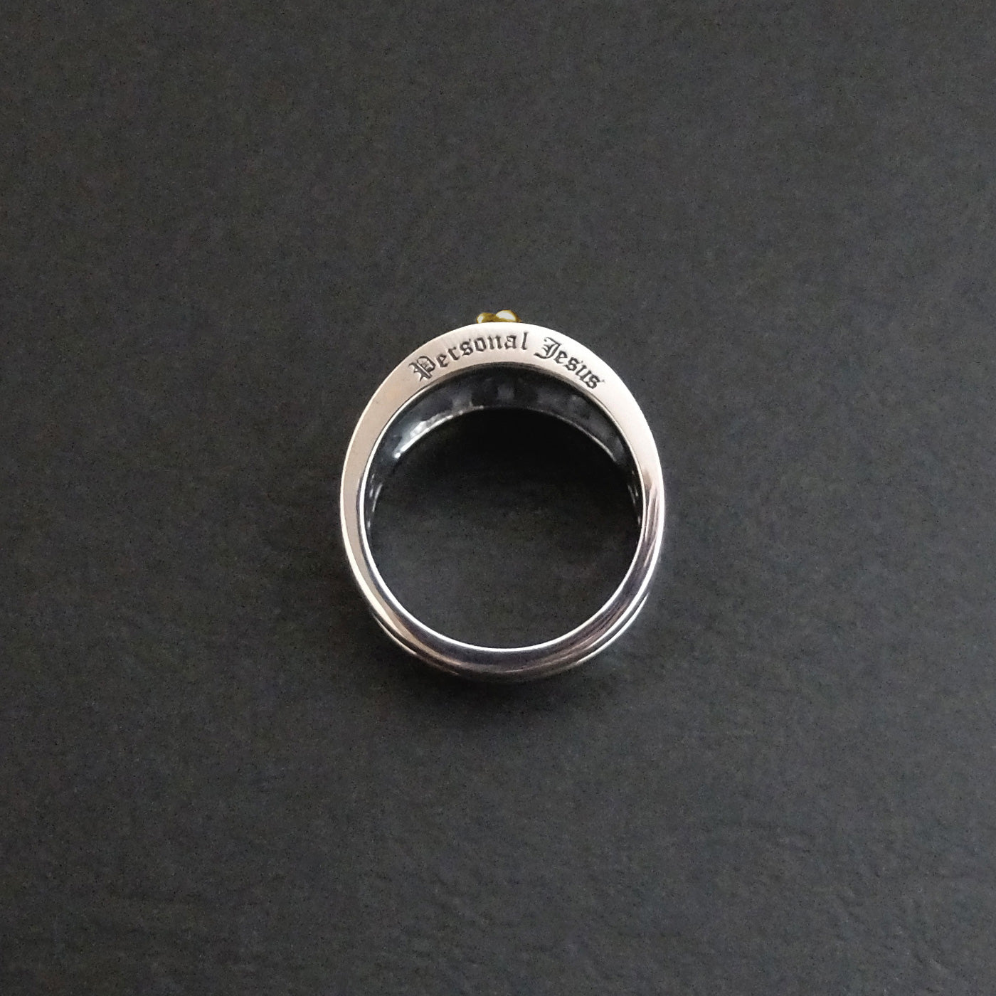 Black Zest Ring / Silver × Gold
