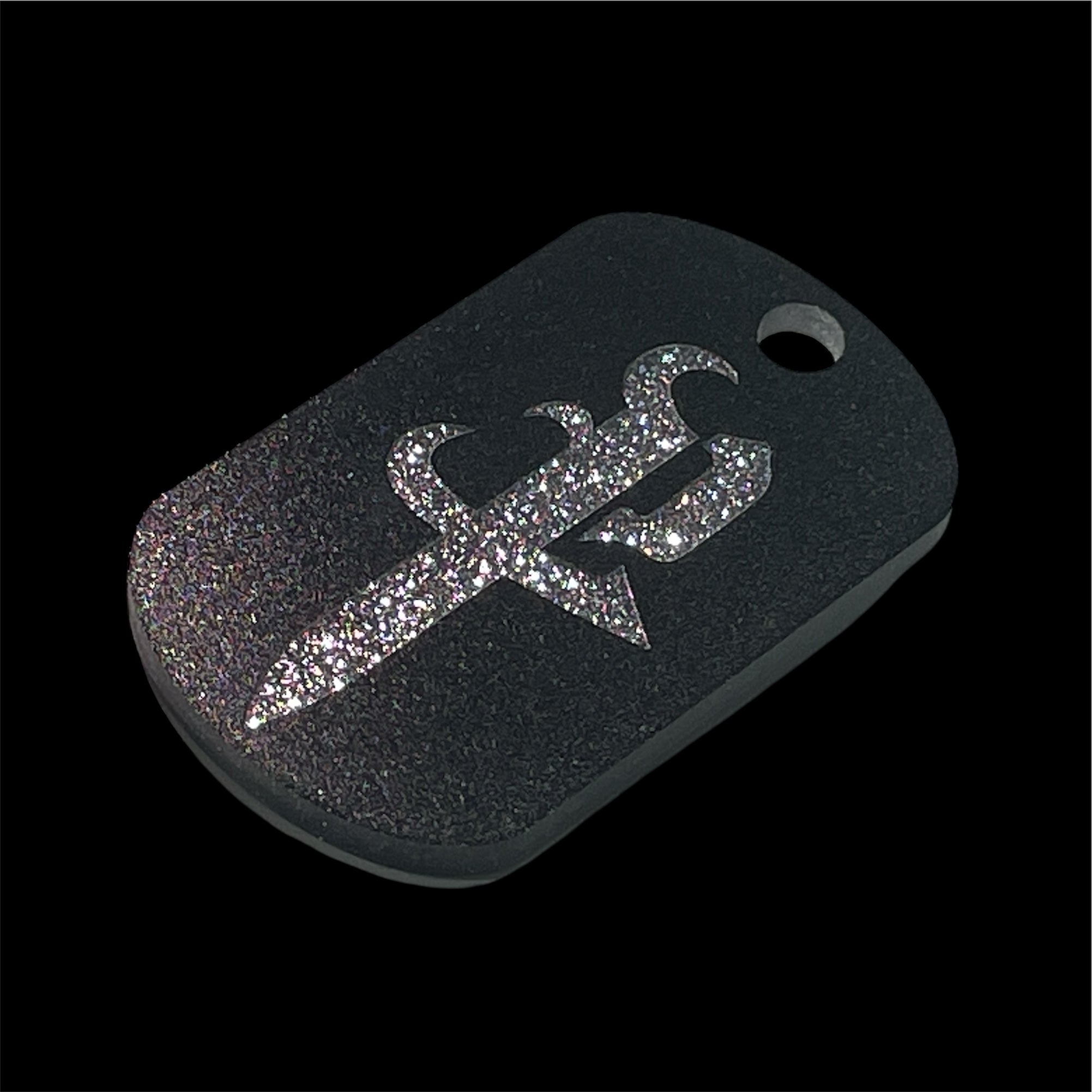 Acrylic DOUBLE Dog Tag Charm