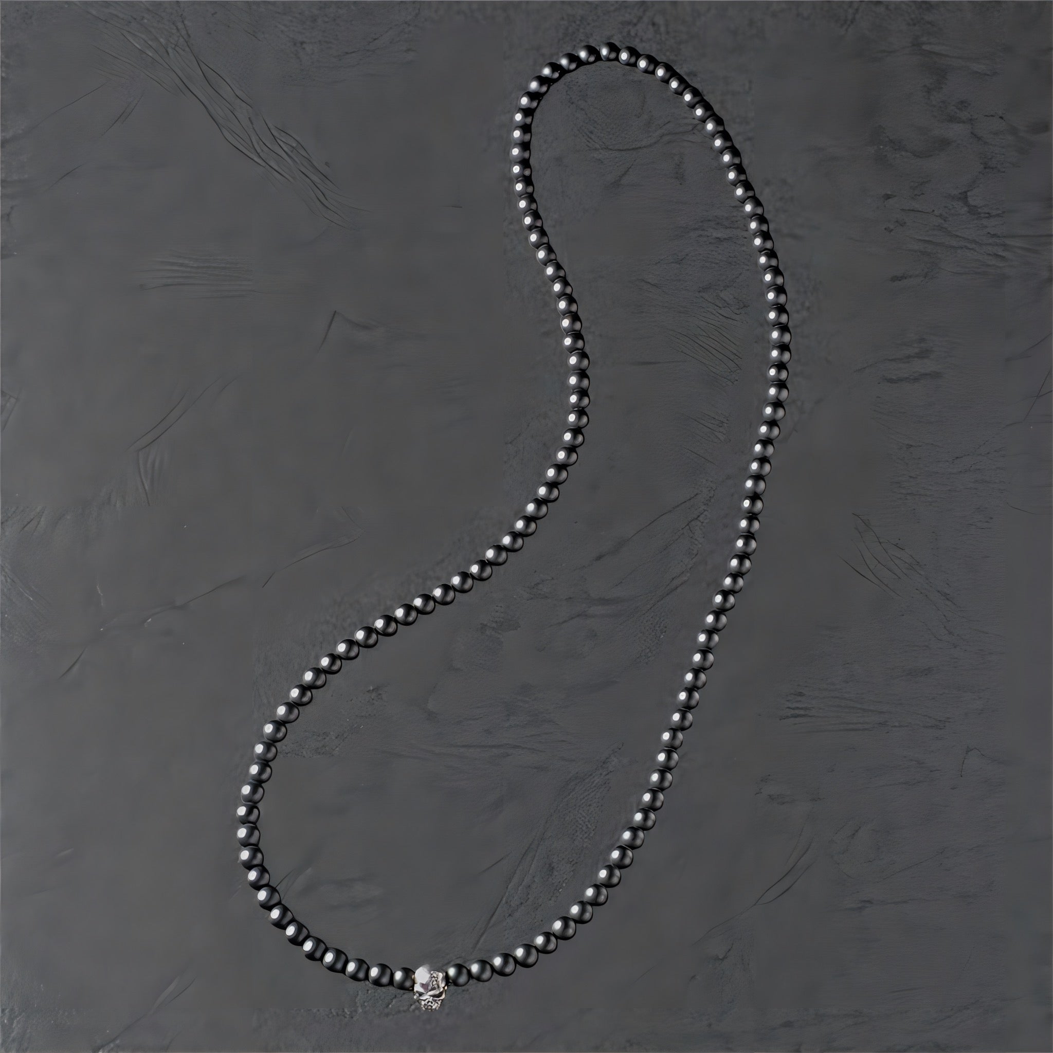 Onyx Necklace w/Skull 70cm(復刻版)