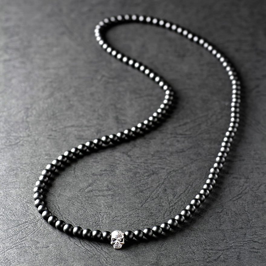 Onyx Necklace w/Skull 70cm（復刻版）
