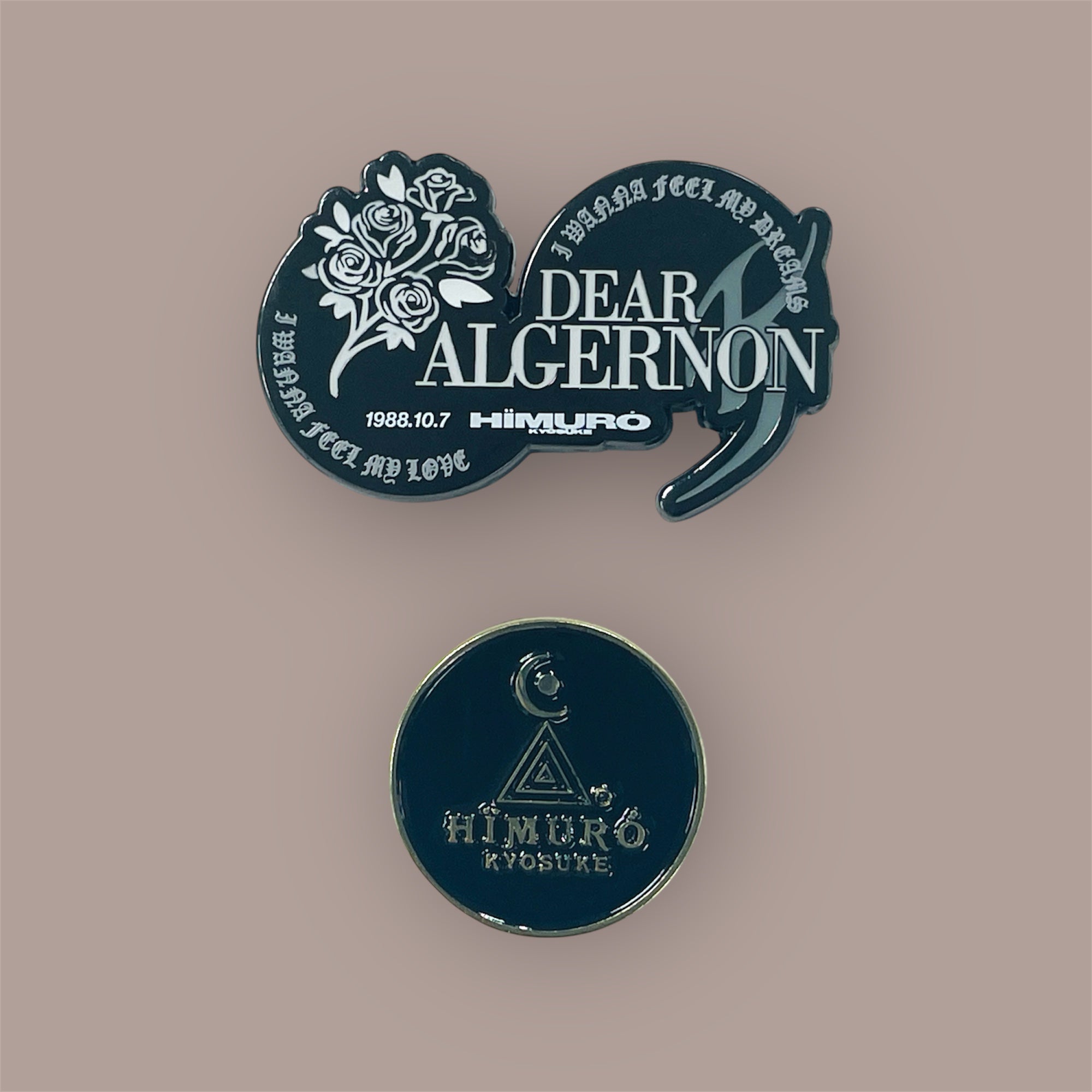 “Dear Algernon ” PINS (2種セット)