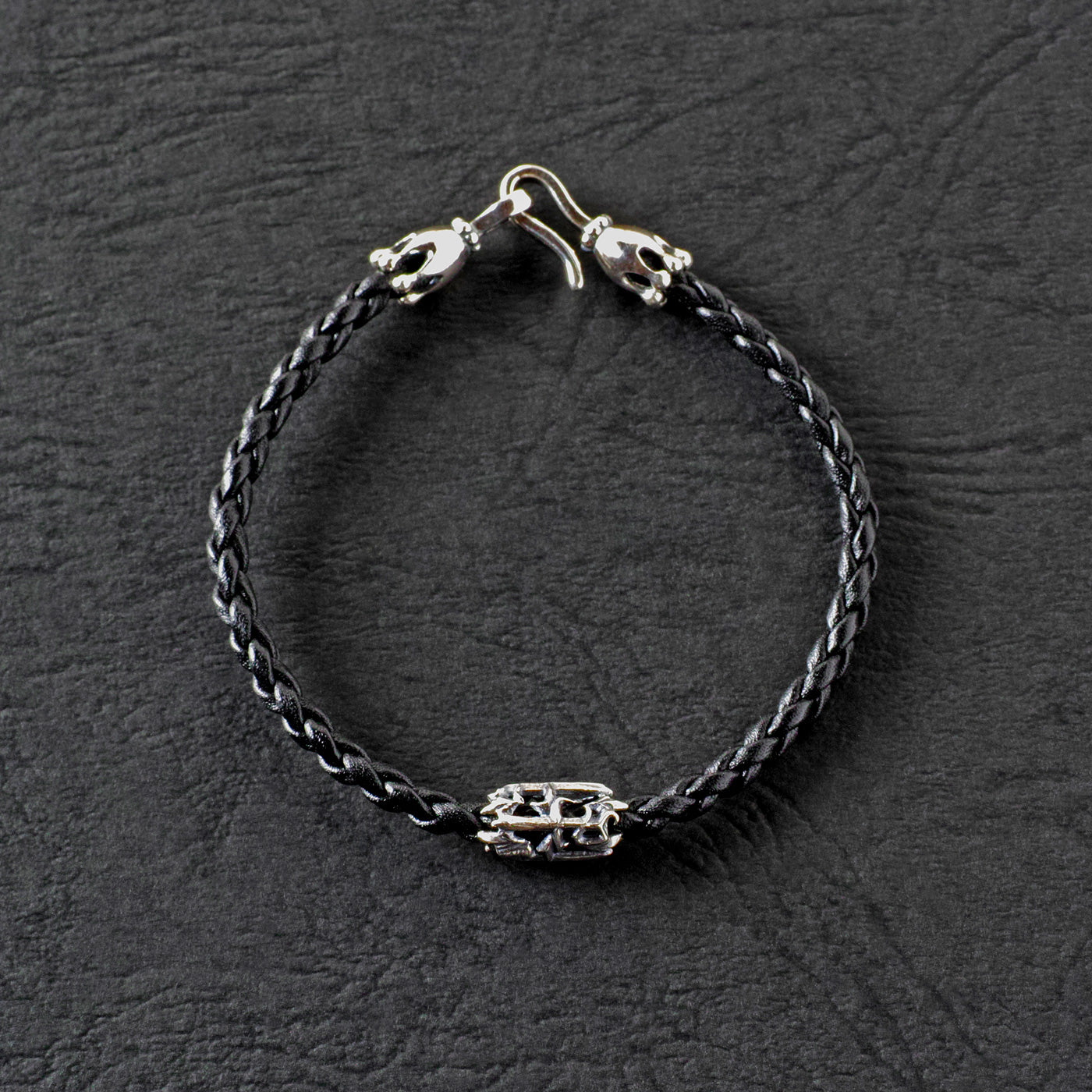 PJ Dagger Leather Bracelet / Black