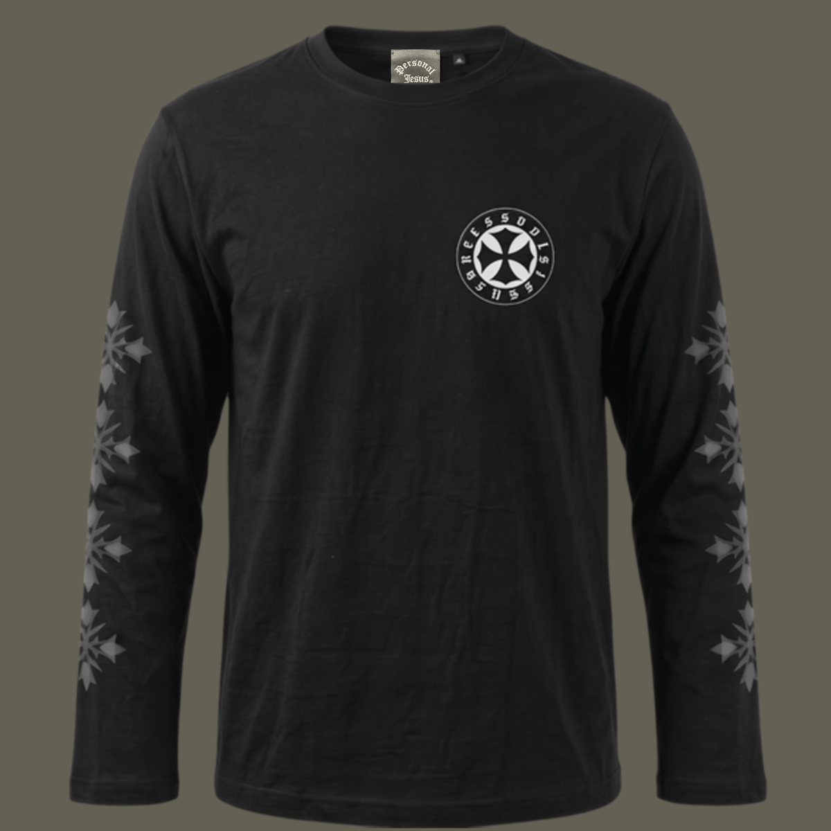 IRON CROSS LONG SLEEVE T-SHIRTS(BLACK)