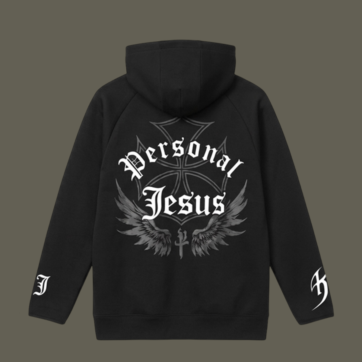 WING CROSS ZIP-UP HOODIE