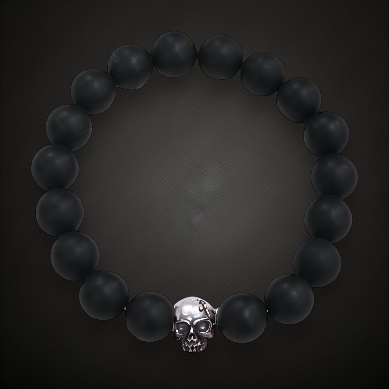 Skull × Onyx Bracelet (A)