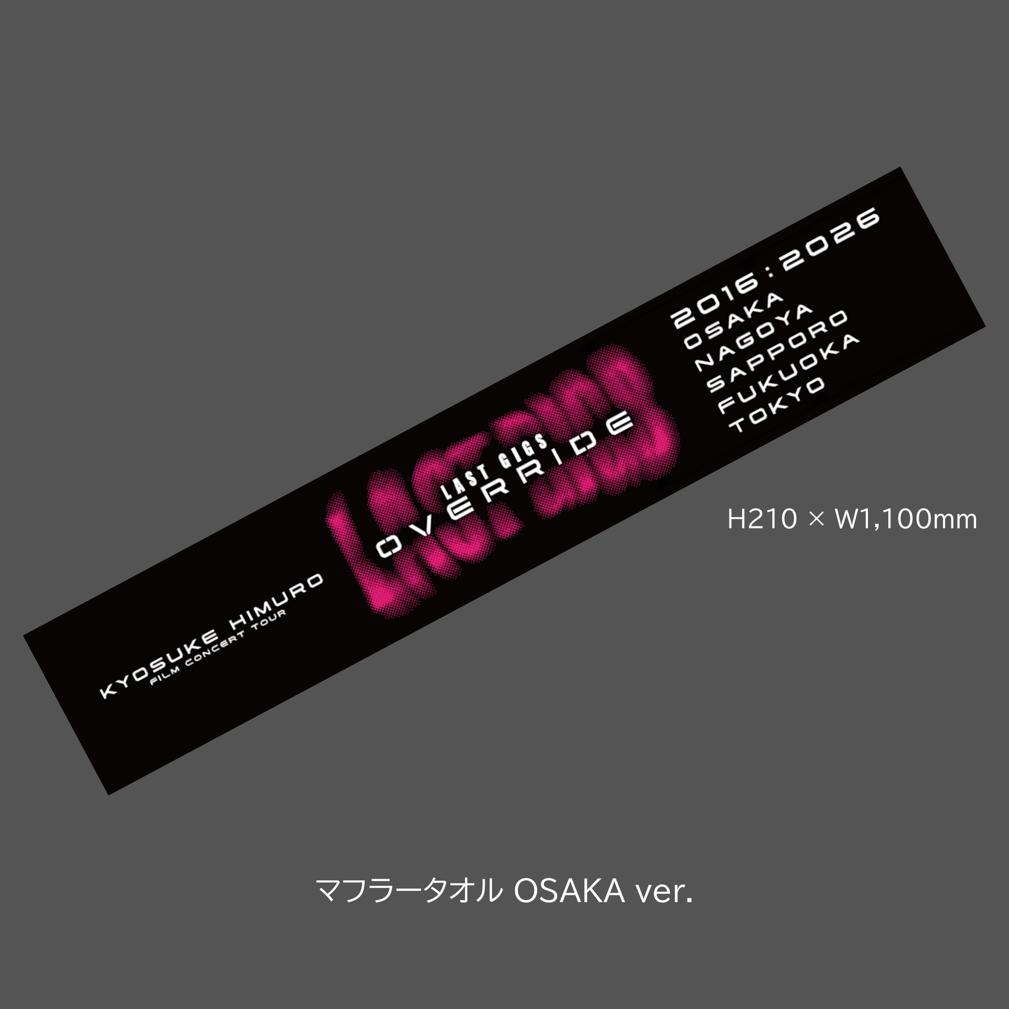 LAST GIGS OVERRIDE Muffler Towel（OSAKA）