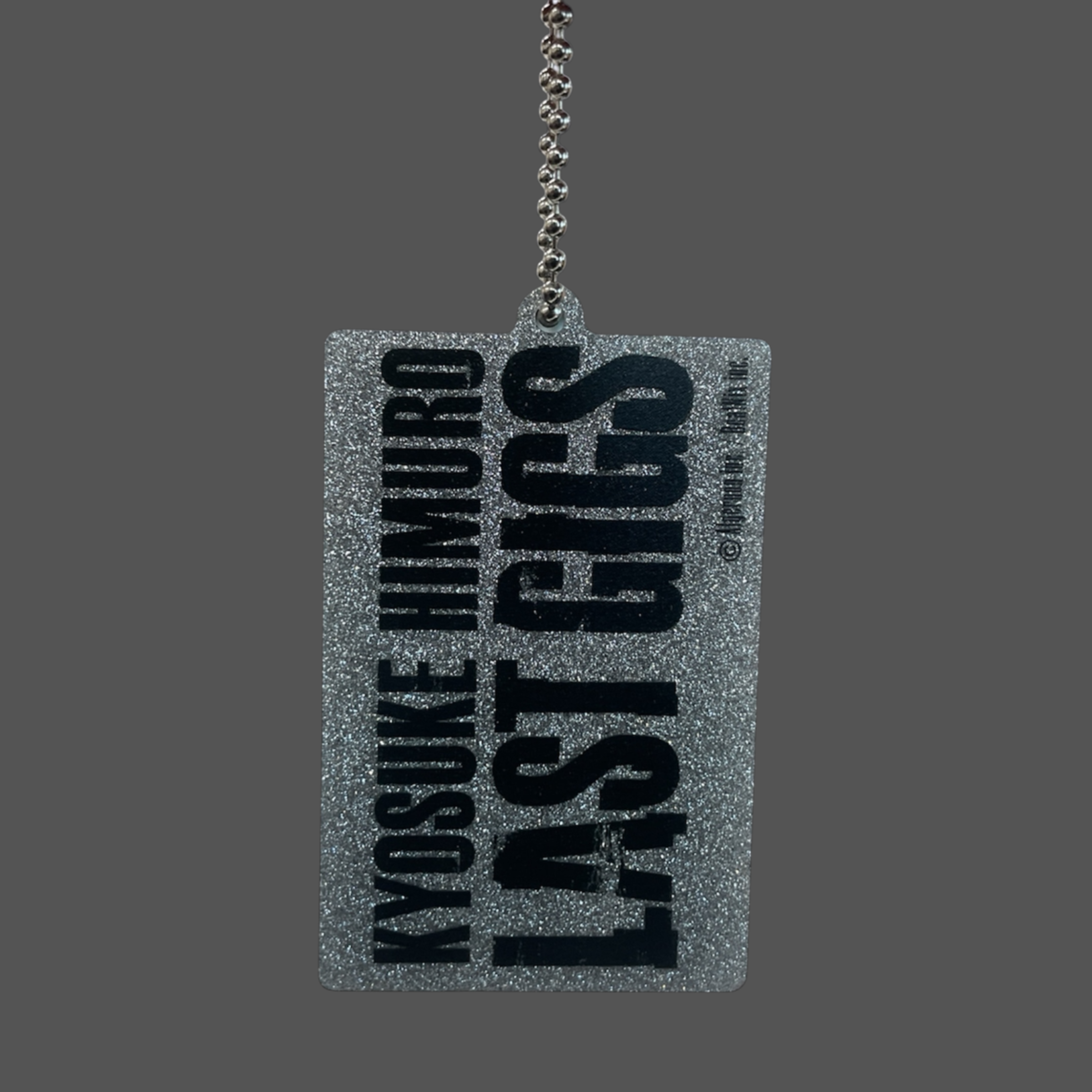 “LAST GIGS OVERRIDE” ACRYLIC LOGO KEYCHAIN