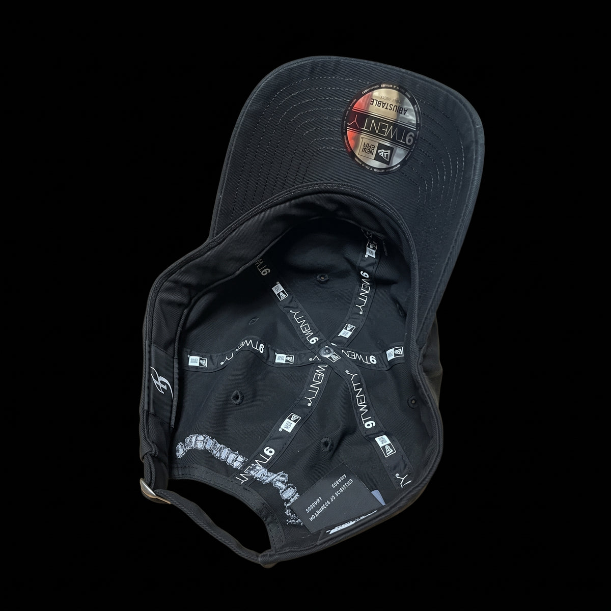 【NEWERA】9TWENTY Damaged (BLACK×BLACK)  M/Lサイズ