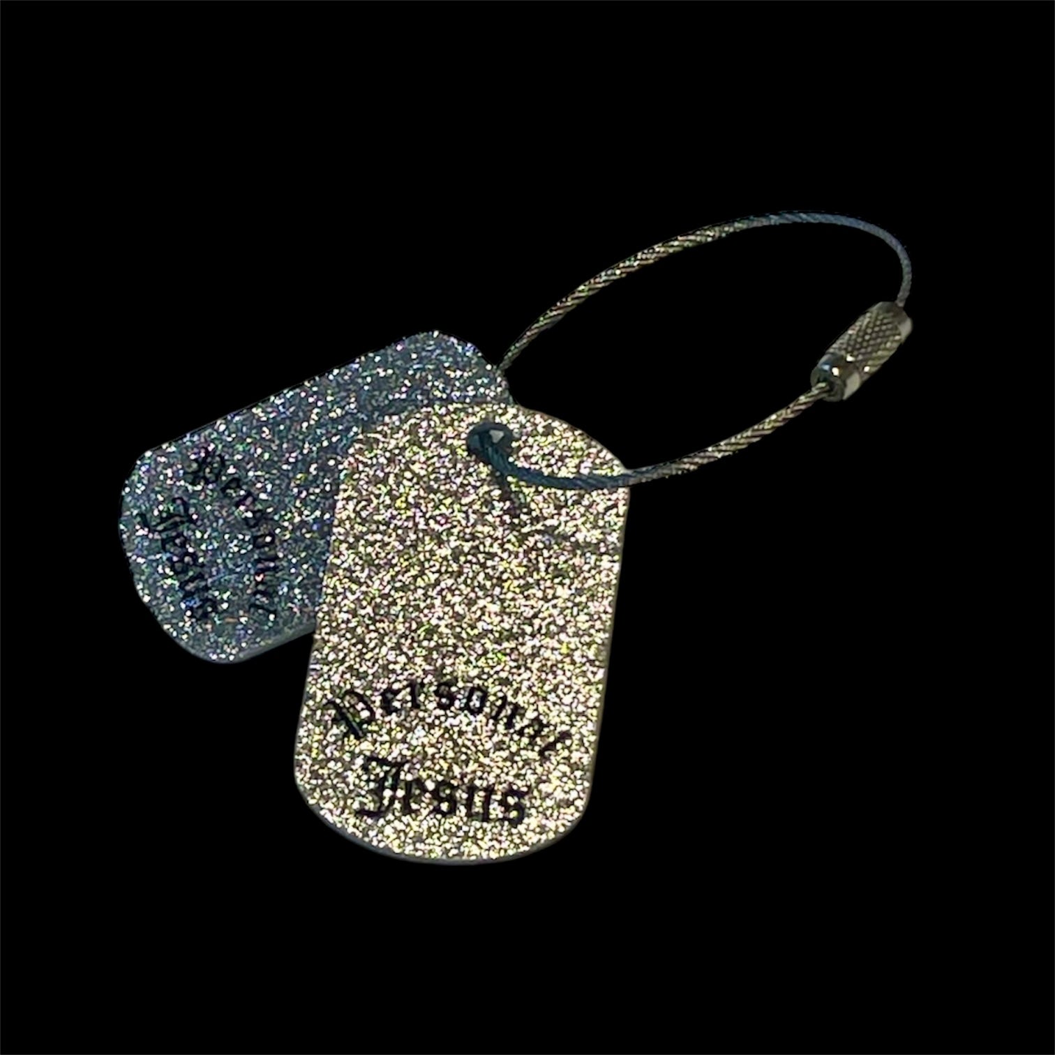 Acrylic DOUBLE Dog Tag Charm
