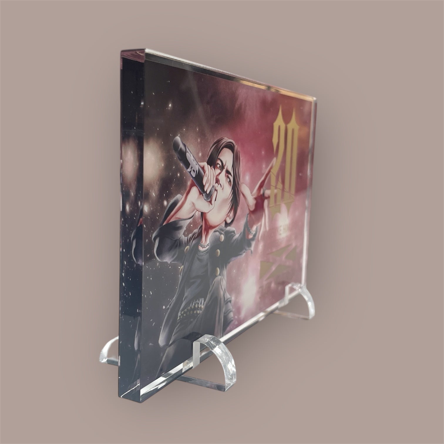 “20th ANNIVERSARY TOUR 2008 JUST MOVIN' ON” Acrylic block