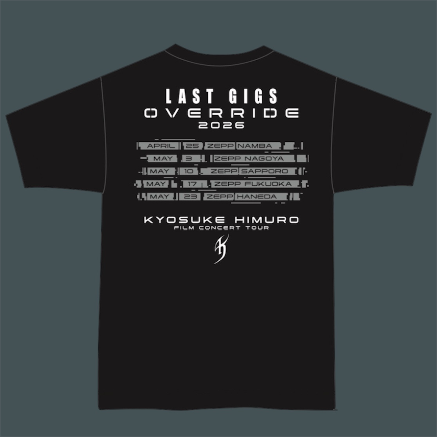 LAST GIGS OVERRIDE TOUR T-Shirts “BLACK”【数量限定】