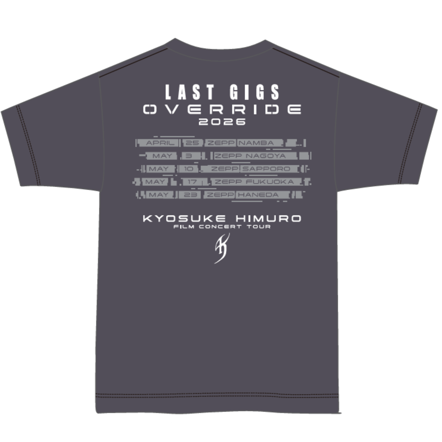 LAST GIGS OVERRIDE TOUR T-Shirts “GRAYISH PURPLE”【数量限定】