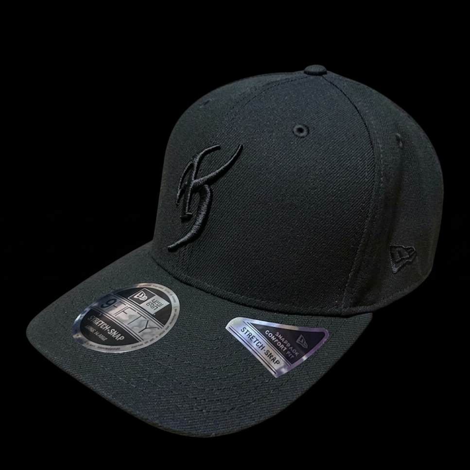【NEWERA】9FIFTY ストレッチスナップ （BLACK×BLACK）　L/XLサイズ