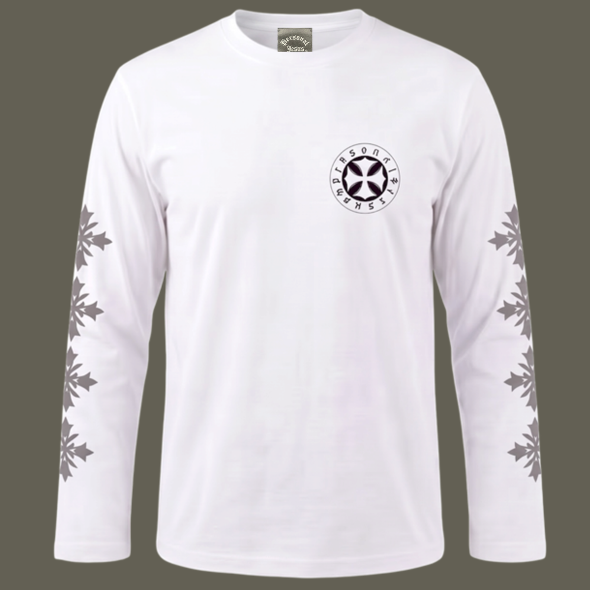 IRON CROSS LONG SLEEVE T-SHIRTS（WHITE）